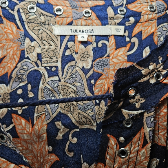 Tularosa Floral Peasant Blouse Bohemian Boho Bell Sleeves Size Small NWOT - Picture 2 of 7